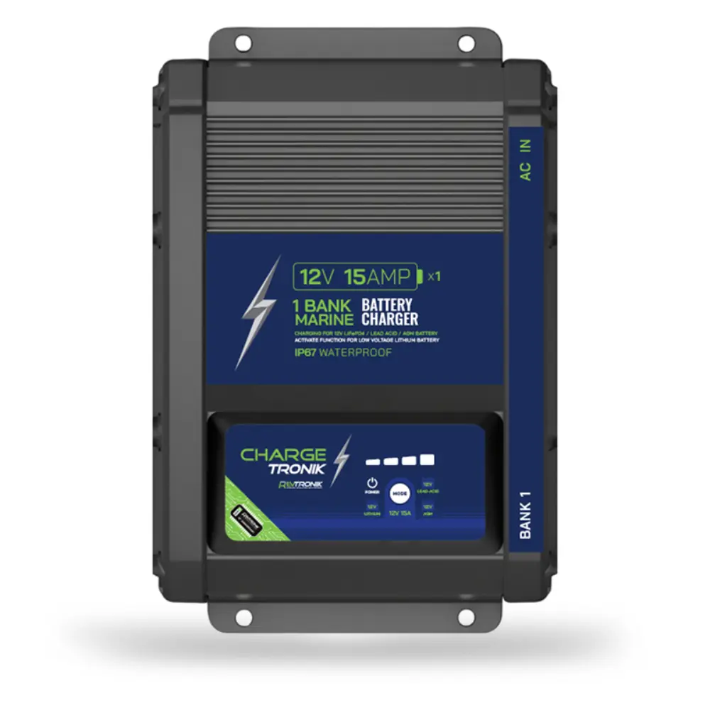 CT 0324JM Battery Charger 12V 15Amp 1Bank ChargeTRONIK RevTRONIK
