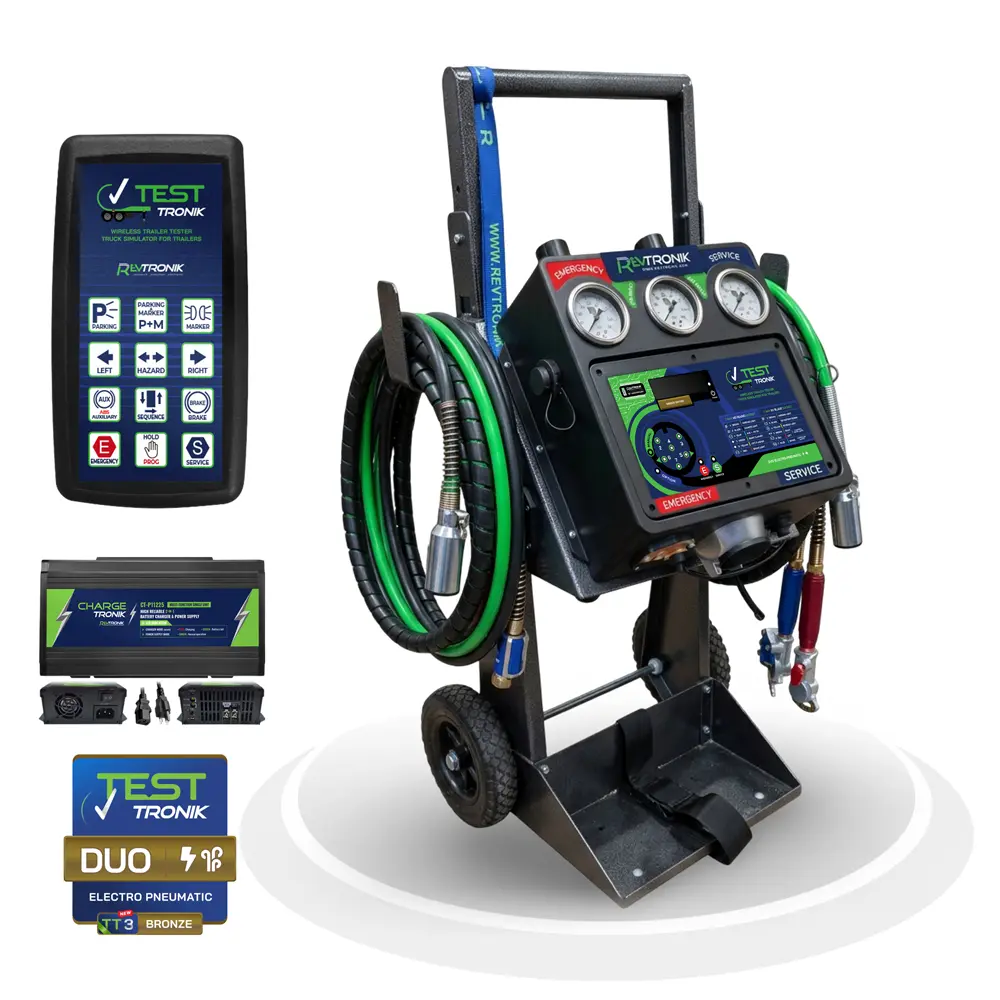 TT3 BC BRONZE DUO TESTTRONIK TRAILER TESTER TRUCK SIMULATOR DUO ELECTRO PNEUMATIC SOLO ELECTRIC Wireless Analyzing Diagnosing RevTRONIK