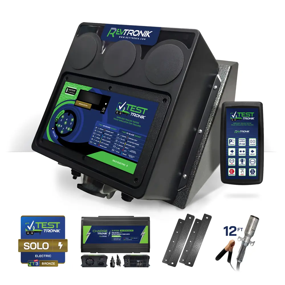 TT3 BEW12 SOLO BRONZE TESTTRONIK TRAILER TESTER TRUCK SIMULATOR DUO ELECTRO PNEUMATIC SOLO ELECTRIC Wireless Analyzing Diagnosing RevTRONIK