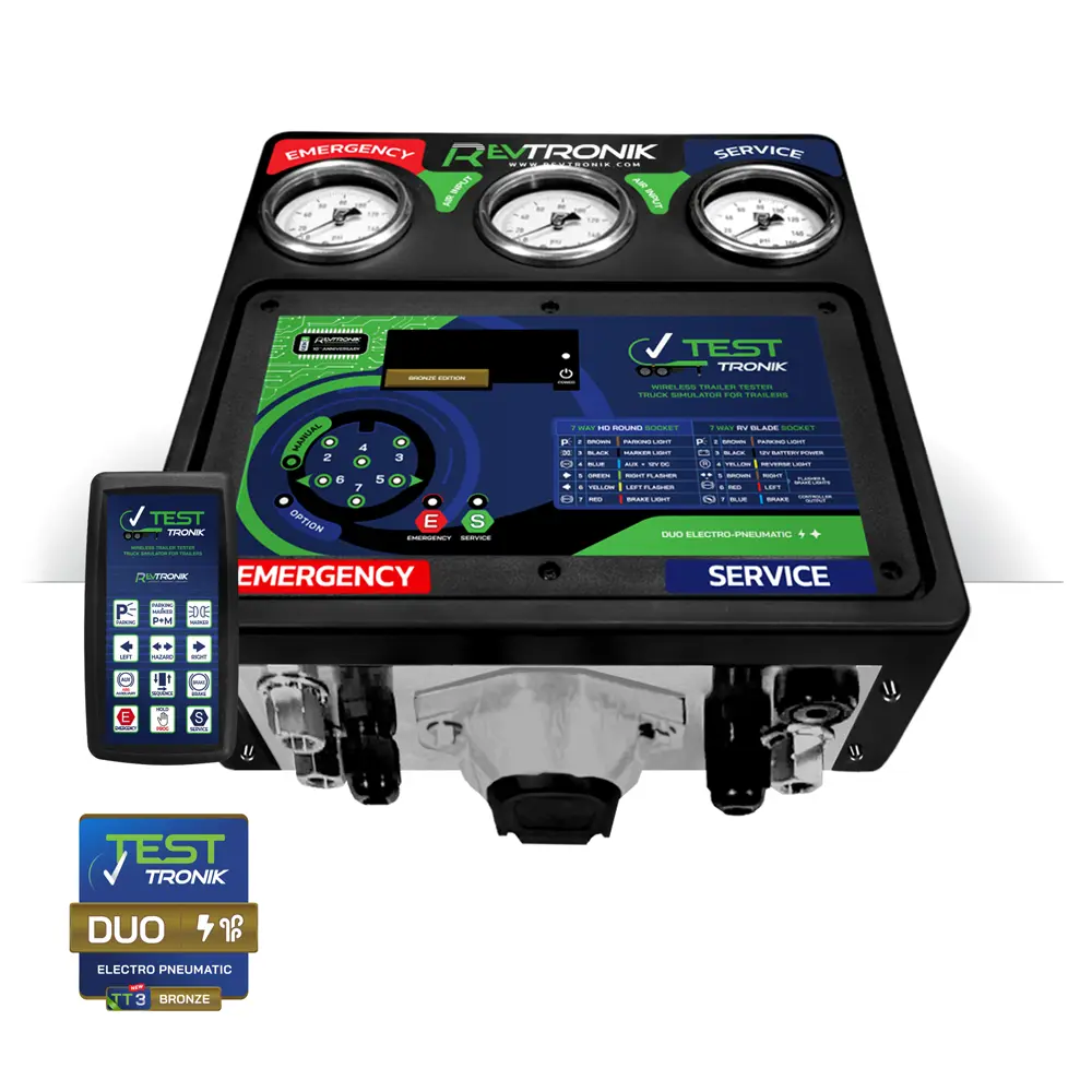 TT3 BRONZE DUO module only TESTTRONIK TRAILER TESTER TRUCK SIMULATOR DUO ELECTRO PNEUMATIC SOLO ELECTRIC Wireless Analyzing Diagnosing RevTRONIK