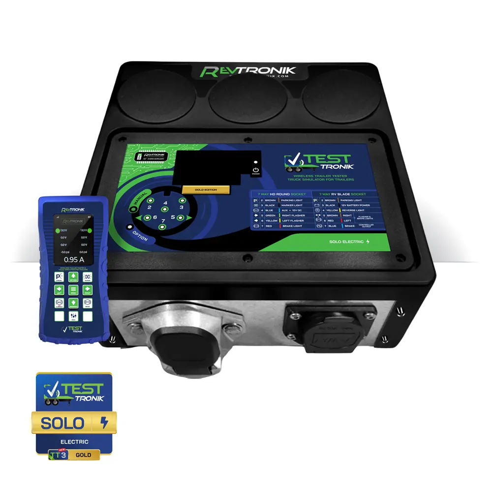 TT3 GE SOLO GOLD UNIT TESTTRONIK TRAILER TESTER TRUCK SIMULATOR DUO ELECTRO PNEUMATIC SOLO ELECTRIC Wireless Analyzing Diagnosing RevTRONIK