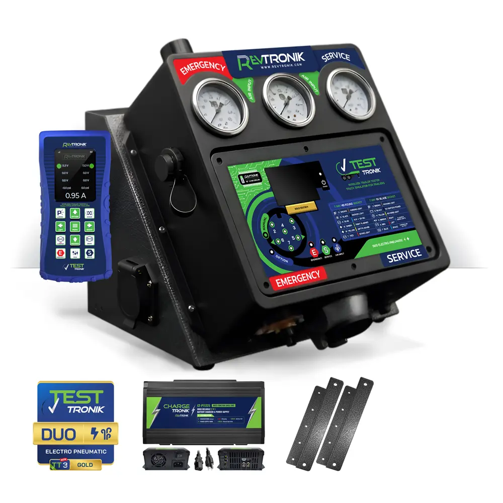 TT3 GW GOLD DUO TESTTRONIK TRAILER TESTER TRUCK SIMULATOR DUO ELECTRO PNEUMATIC SOLO ELECTRIC Wireless Analyzing Diagnosing RevTRONIK